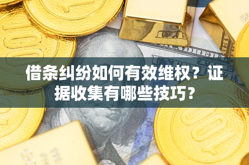 北京借条纠纷如何有效维权？证据收集有哪些技巧？