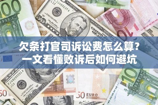 北京欠条打官司诉讼费怎么算？一文看懂败诉后如何避坑