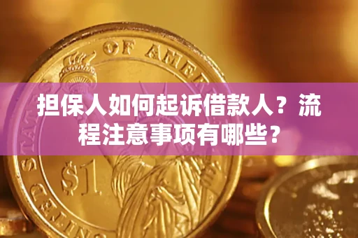 北京担保人如何起诉借款人？流程注意事项有哪些？
